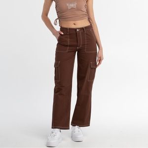 Size S brown cargo/utility pants
